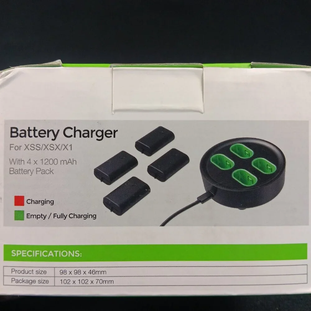 Battery Charger w/ 4 Batteries for XSS/XSX/X1 1200mAh